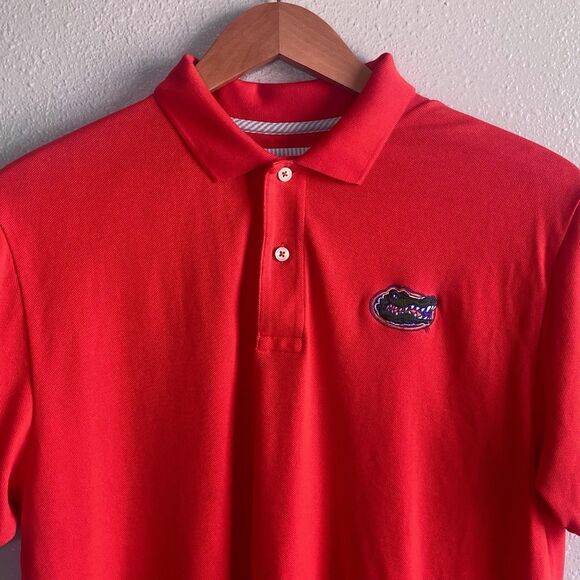 Southern Tide Mens Large The Skip Jack Florida Gators Polo Shirt Orange - Picture 2 of 8